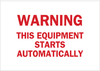 Machine & Operational Sign - 42634 - Brady Corporation