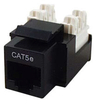 Cat5e RJ45 Modular Keystone Jack, 110 Style, Black - 43-309BK - Computer Network Accessories, Inc.