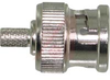 Connector; 50 Ohms; Straight; Coaxial; BNC; Gold; Plug; Brass; Polyethylene - 70084273 - Allied Electronics, Inc.