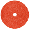 3M Cubitron II 987C Coated Ceramic Aluminum Oxide Fibre Disc - Medium Grade - 80 Grit - 4 1/2 in Diameter - 7/8 in Center Hole - 27657 - 051141-27657 - R. S. Hughes Company, Inc.