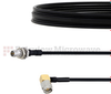 Slide-On BMA Plug Bulkhead to RA SMA Male Cable FM-SR086TBJ Coax in 12 Inch - FMCA1570-12 - Fairview Microwave Inc.