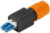 Passive Industrial Ethernet IP67 Plug-In Connector V4 PushPull Sets - Fibre Optic LC -- IE-PS-V04P-2LC-SM - Image