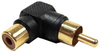 RCA Male to Female Right Angle Gold Plated - 251-111 - SFCable.com