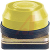 Pushbutton, Non-Illuminated, Booted Operator, Yellow, Momentary, 30mm, 10A, 500V - 70156640 - Allied Electronics, Inc.