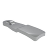Quarter-Turn Cam Latch Cam, 34.7mm  Grip, Zinc Alloy, Chrome Plated - E5-6609 - Southco