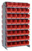 Bins & Systems - Store-More 6" Shelf Bins (QSB Series) - Sloped Shelving Systems - Double Sided Pick Racks - QPRD-202 - Image