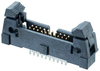 10+10 Pos. Male DIL Vertical Throughboard Conn. with Ejector -- M50-3551042 - Image