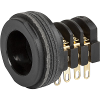 Socket, solder terminal, insulated, 7.5 mm, 4-pole, straight, UK-Connector - 4804.2410 - SCHURTER Inc