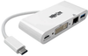 USB 3.1 Gen 1 USB-C to DVI Adapter with USB-A, USB-C PD Charging & Gigabit Ethernet, Thunderbolt 3 Compatible, 1080p -- U444-06N-DGU-C