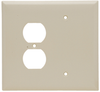 Combination Wall Plate, 1 Blank & 1 Duplex Receptacle - SPO138I - Legrand