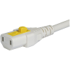 VAC17KS, North America, V-Lock cord retaining, 2.0 m, Connector C17, SJT 2x18 AWG, white -- 6051.2811 - Image