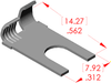 Side Flag Ring Spade Terminal - 05040 - ETCO Incorporated