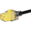 VAC19KS, North America, V-Lock cord retaining, 6.0 m, Connector IEC C19, SJT 3x14 AWG, black - 3-102-524 - SCHURTER Inc