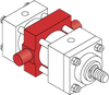 Series LH Low Pressure Hydraulic Cylinder - Model LH73 NFPA Style MT4 -- Center Trunnion Mount - Image