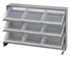 Bins & Systems - Clear-View Bins - Economy Shelf Bins - Sloped Shelving - Bench Racks - QPRHA-109CL - Image