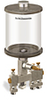Clear View Multiple Feed Manual Lubricator, 1 qt Acrylic Reservoir, 3 Feeds, 1/8