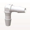 Elbow Connector, Barbed, White - HE430 - Qosina Corp.