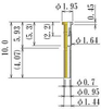 Medium Size Socket Pin - PD12P-L100-GG - JC Cherry, Inc.
