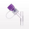 Y Connector, Male ENFit® Sideport with Cap on Strap, Natural - 40093 - Qosina Corp.
