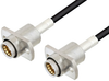 Slide-On BMA Jack 2 Hole Flange to Slide-On BMA Jack 2 Hole Flange Cable 6 Inch Length Using LMR-100 Coax - PE3C4922-6 - Pasternack
