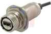 connector,metal circular,panel recept w/bkshl,plastic gland,usb 2.0 type a,green - 70026515 - Allied Electronics, Inc.