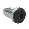 Quarter-Turn Cam Latch, 8mm Square Recess, Without Cam, Sealed, Zinc Alloy, Powder Coat, Black - E5-6A-085-UU1 - Southco