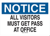 Admittance Sign - 95213 - Brady Corporation