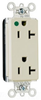 Duplex/Single Receptacle -- PT26362-HGGRY - Image