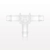 T Connector, Barbed, Natural - 61432 - Qosina Corp.