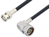 BNC Male to N Male Right Angle Cable 36 Inch Length Using LMR-240 Coax - PE3C2275-36 - Pasternack