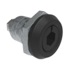 Quarter-Turn Cam Latch, 8 mm Hex Recess, Spring-return Actuator, Sealed, Zinc Alloy, Powder Coat, Black - E5-6-015-TL0 - Southco