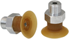 Flat suction cup (round) for careful gripping of paper, plastic film, etc. SGPN 20 NK-40 G1/8-AG - 10.01.01.10316 - Schmalz Inc.
