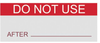 Label, Do Not Use, 15 X 38Mm, Pk14; Label Type Multicomp Pro - 15R3119 - Newark, An Avnet Company