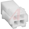 Connector, Soft Shell; 4; 600 VAC; Receptacle (Cap); Double-Row; Nylon; Natural - 70087337 - Allied Electronics, Inc.