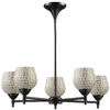 10155/5DR-SLV Mid. Chandeliers-Glass Up - 638232 - Capital Lighting, Inc.