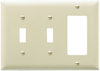 Combination Openings, 2 Toggle Switch & 1 Decorator -- TP226W - Image