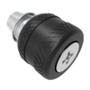 Captive Screw, 6-32 Thread, Floating, Phillips Recess, Knurled Black Knob - 47-10-232-62 - Southco