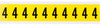 34 Series Indoor Numbers and Letters - 3430-4 - Brady Corporation