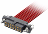 4+4 Pos. Female DIL 22 AWG Cable Conn. Kit, Guide Pin Panel Mount - M80-4D10805F3 - Harwin Plc
