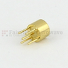 SMP Male (Plug) Full Detent PCB Connector Thru Hole, Solder, Gold Plated Berllium Copper Body, Length 0.285 In - SC5355 - Fairview Microwave Inc.