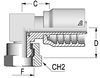 90° Compact BSPP Female 60° Cone -- B-0404-FBC9