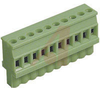 Plug, Terminal Block; 30 to 14 AWG; 2; 12 A; 300 V; M3; Screw Cage; 5.08 mm - 70078099 - Allied Electronics, Inc.