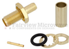 SMA Female (Jack) Bulkhead Connector For RG58, RG303, LMR-195 Cable, Crimp/Solder - FMCO1060 - Fairview Microwave Inc.