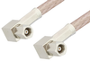 SMC Plug Right Angle to SMC Plug Right Angle Cable 36 Inch Length Using RG316-DS Coax - PE34462-36 - Pasternack