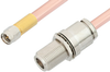 SMA Male to N Female Bulkhead Cable 48 Inch Length Using RG401 Coax, RoHS - PE34157LF-48 - Pasternack