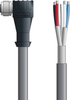 DN4110022F05 - LAPP UNITRONIC® DeviceNet Cordsets 14 & 18 AWG / 1 + 1 pair Bus - Gray PVC - M12 Female 90 deg / Wire Leads connectors - 5m - OLFDN4110022F05 - Lapp Tannehill