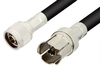 N Male to GR874 Sexless Cable 60 Inch Length Using RG214 Coax, RoHS - PE3133LF-60 - Pasternack
