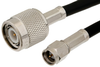 SMA Male to TNC Male Cable 12 Inch Length Using RG223 Coax - PE3535-12 - Pasternack