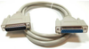 100ft DB25 M/F Extension Straight Thru Molded Cable -- 10D3-012HD - Image