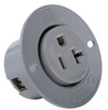 Straight Blade Flanged Receptacle Outlet - 5379-SS - Thomas & Betts Corporation